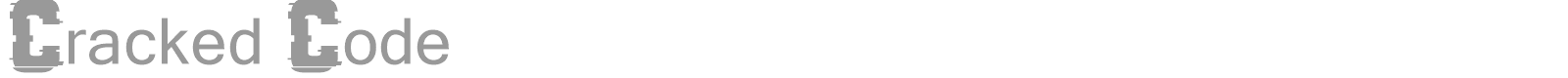 Cracked Code font preview